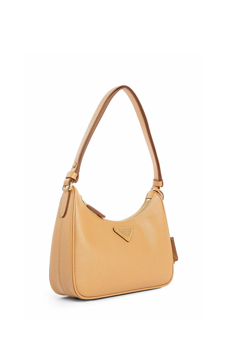 PRADA WOMAN BEIGE SHOULDER BAGS