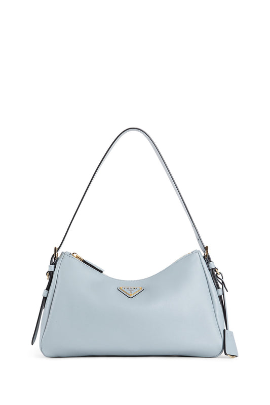 PRADA WOMAN GREY SHOULDER BAGS