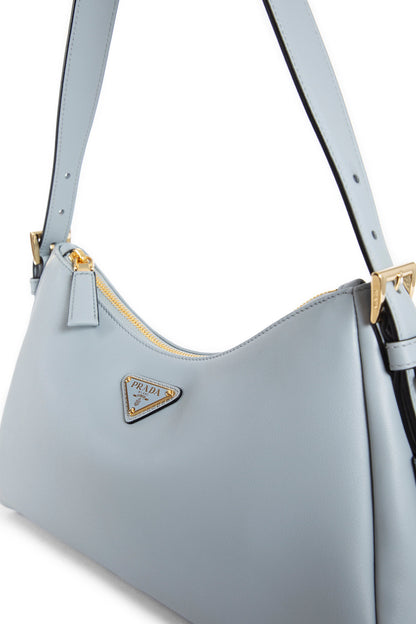 PRADA WOMAN GREY SHOULDER BAGS