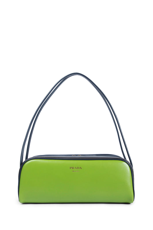 PRADA WOMAN GREEN SHOULDER BAGS