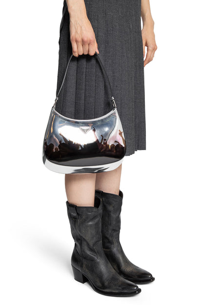 Cleo Printed Brushed Leather Shoulder Bag