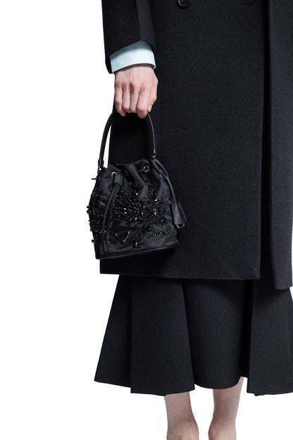 PRADA WOMAN BLACK TOP HANDLE BAGS