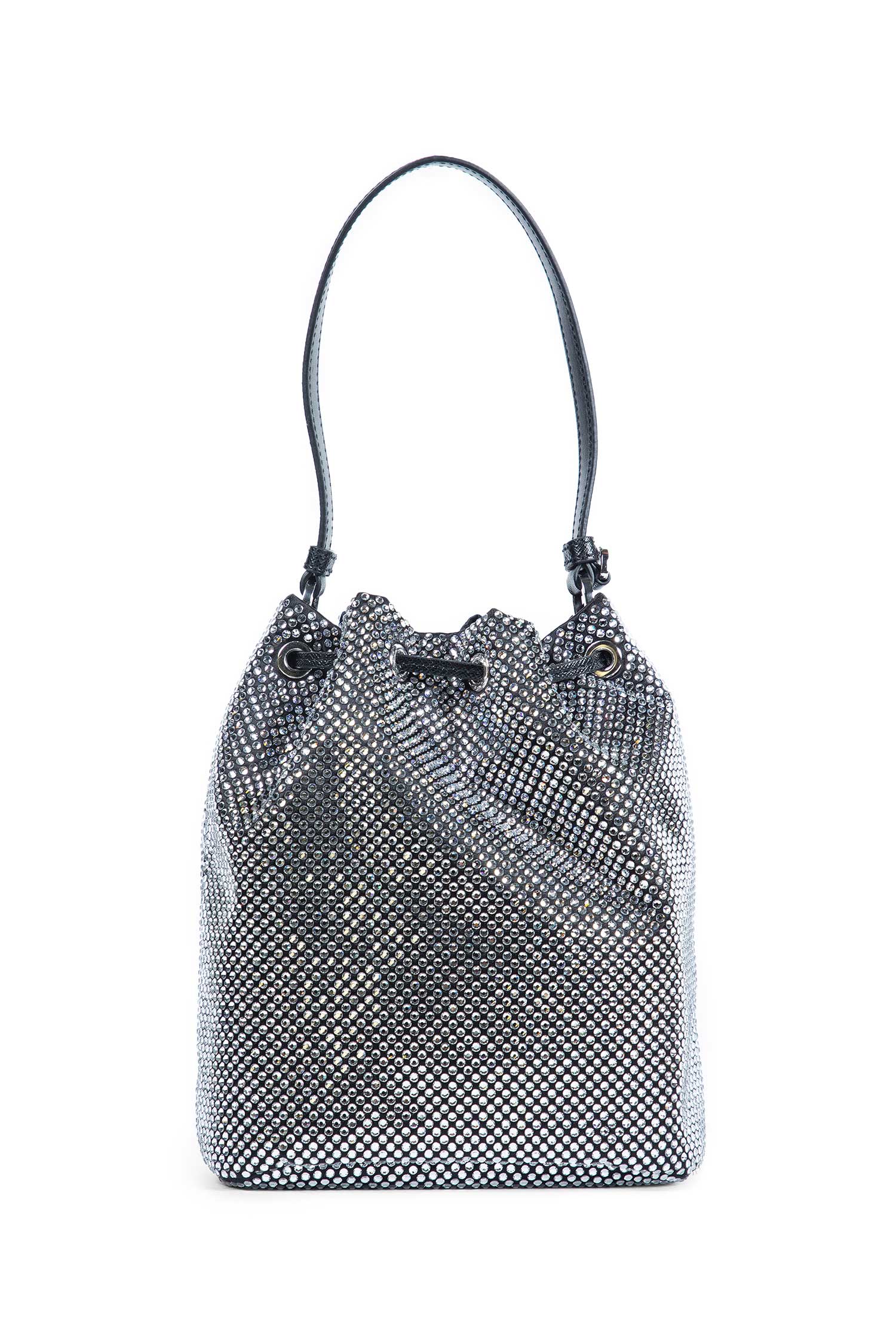 Satin and Crystals Bucket bag