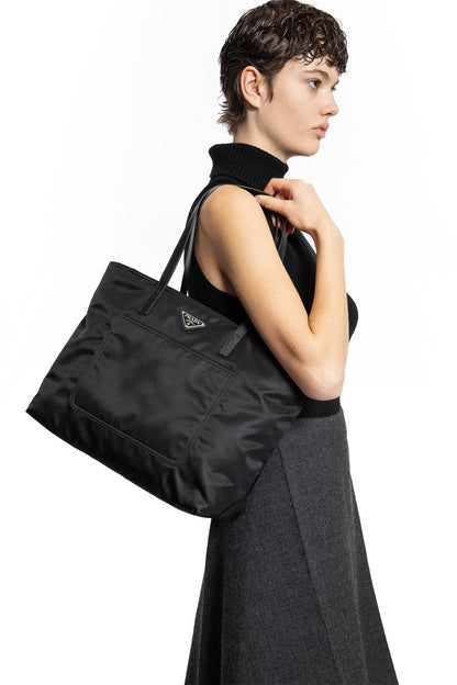 PRADA WOMAN BLACK TOTE BAGS