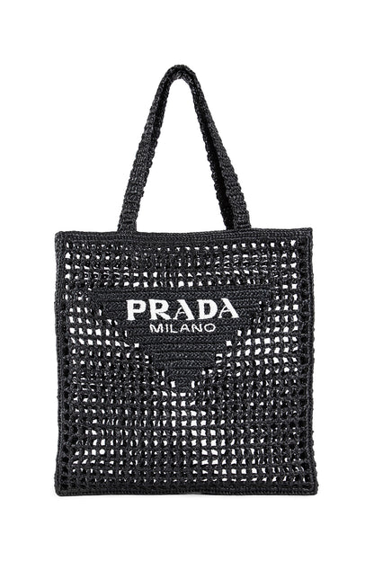 PRADA WOMAN BLACK TOTE BAGS