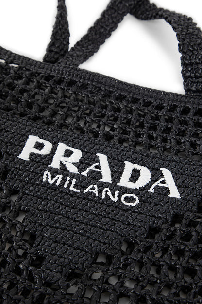 PRADA WOMAN BLACK TOTE BAGS