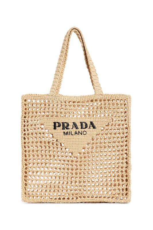 PRADA WOMAN BEIGE TOTE BAGS