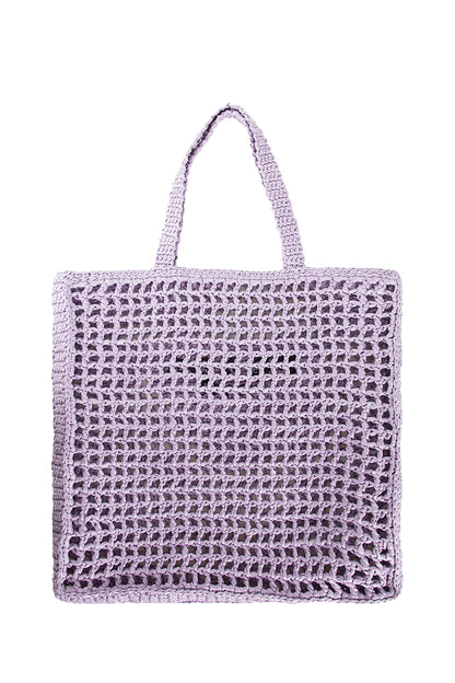 PRADA WOMAN PURPLE TOTE BAGS