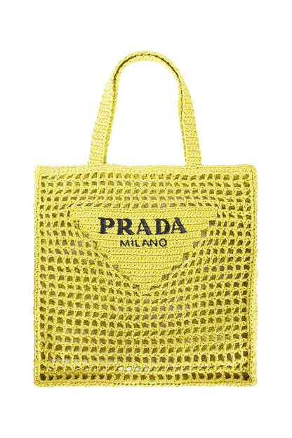 PRADA WOMAN YELLOW TOTE BAGS