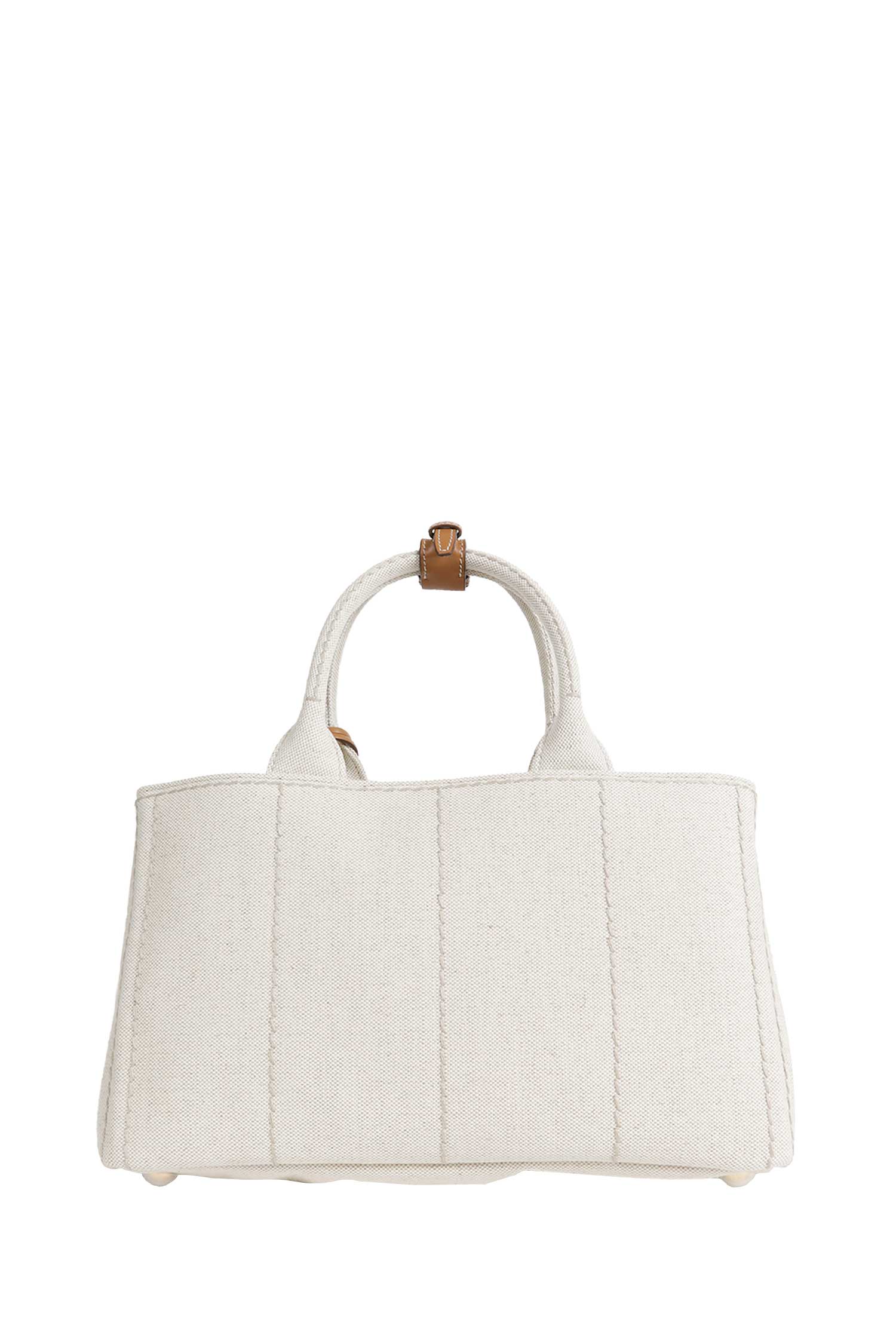 PRADA Prada Jardinière large linen blend handbag woman