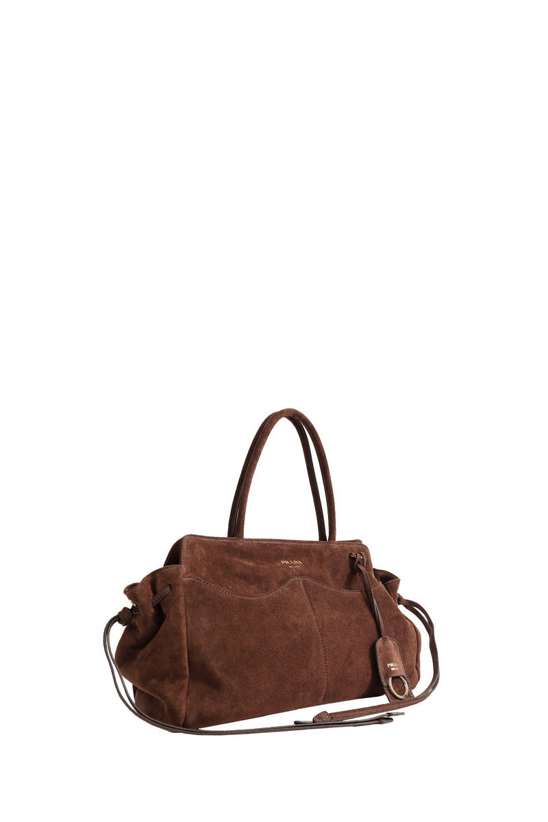 PRADA Allusion Large Suede Bag woman