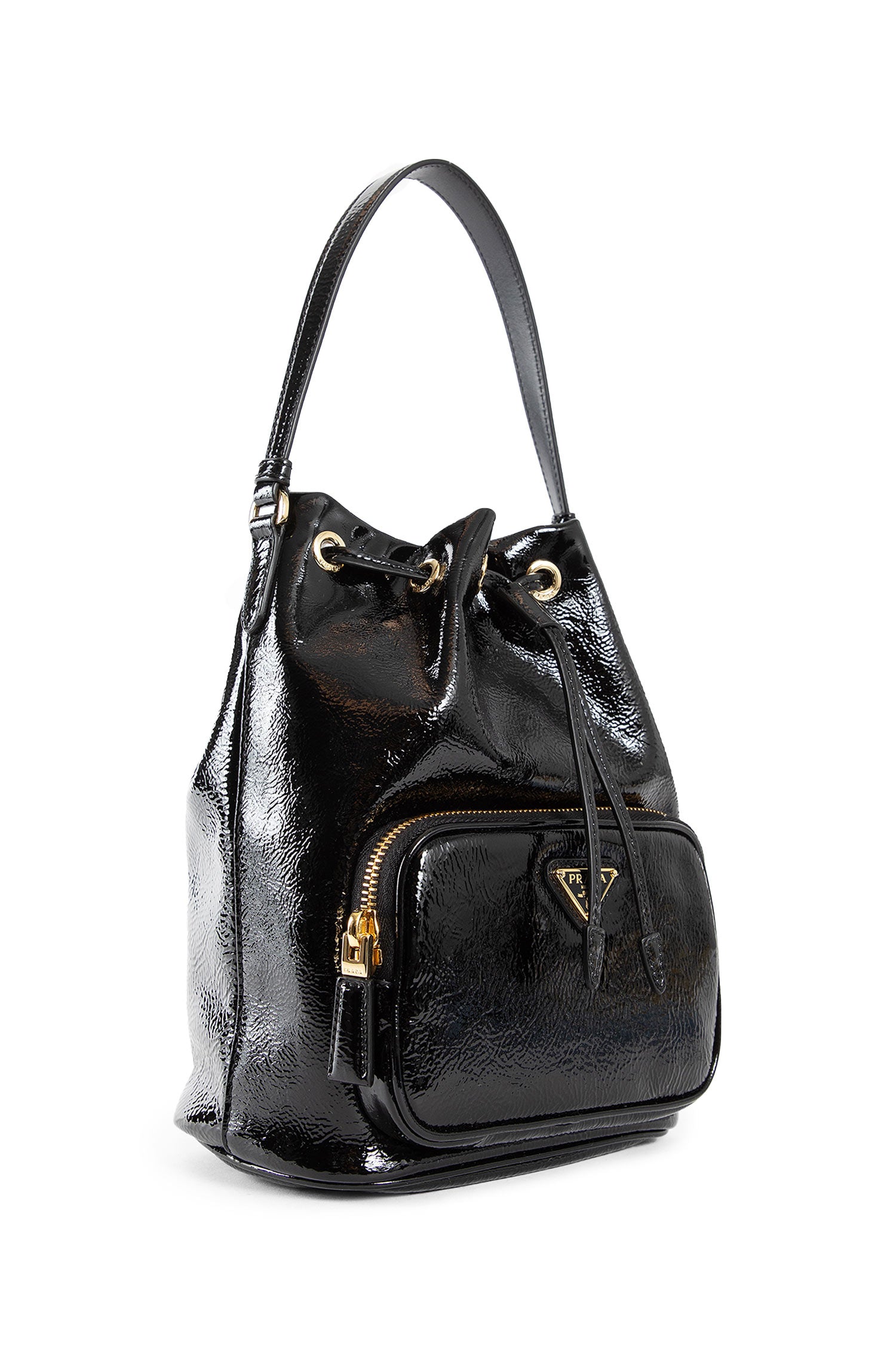 PRADA WOMAN BLACK TOP HANDLE BAGS