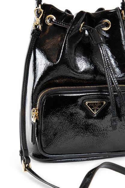 PRADA WOMAN BLACK TOP HANDLE BAGS