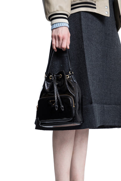 PRADA WOMAN BLACK TOP HANDLE BAGS