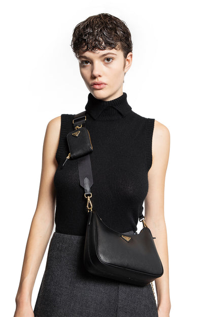 PRADA WOMAN BLACK SHOULDER BAGS