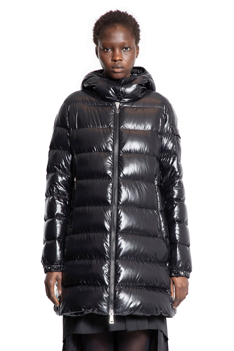 MONCLER WOMAN BLACK JACKETS