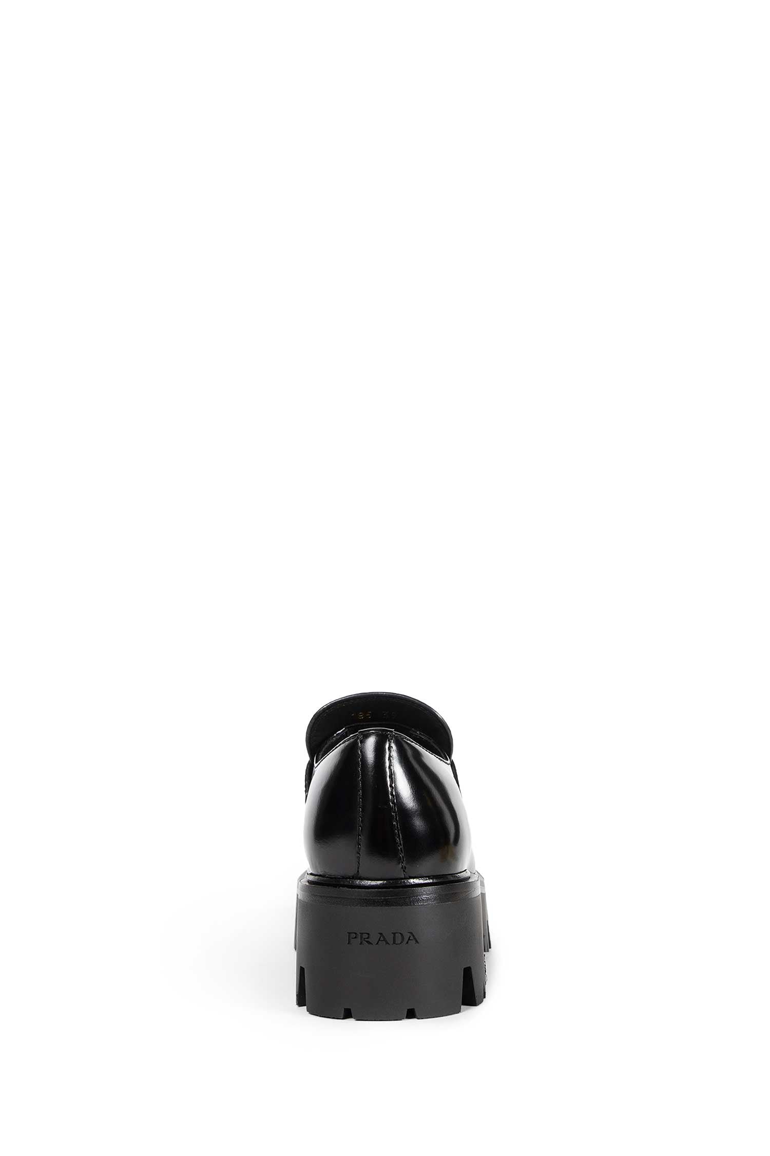 Brushed Leather Platform Loafers