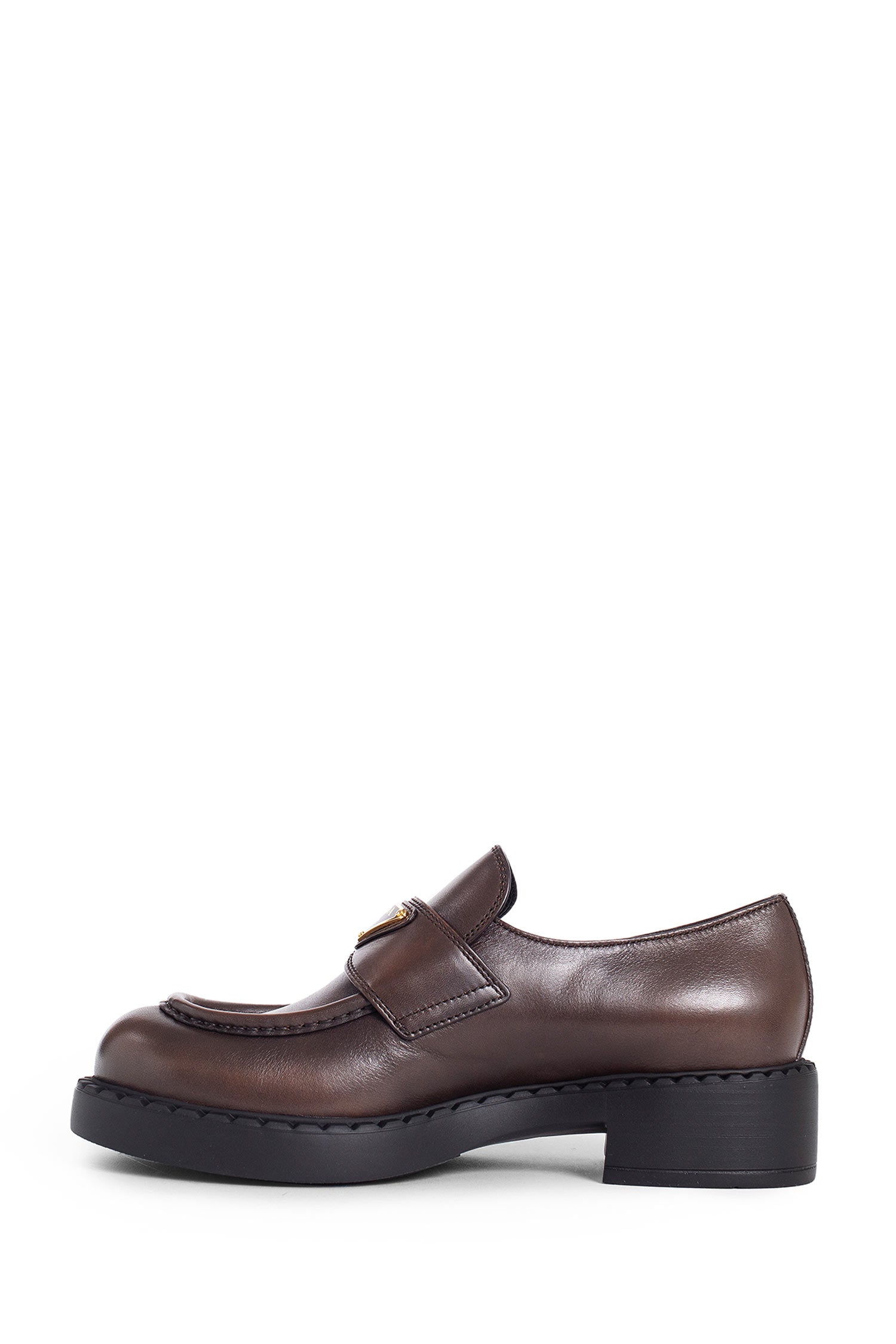 PRADA WOMAN BROWN LOAFERS