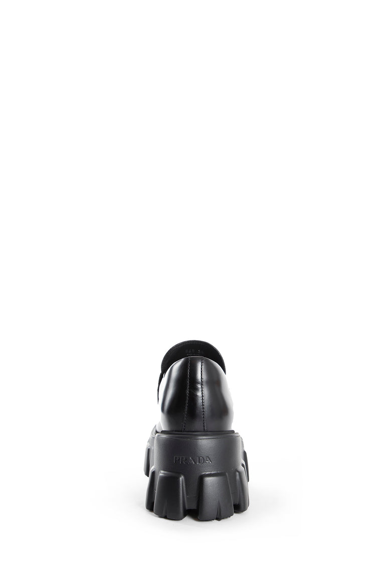 Brushed Leather Monolith Loafers