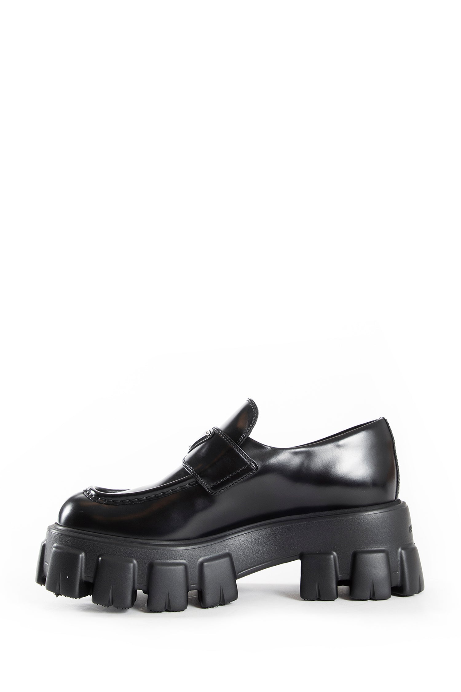 Brushed Leather Monolith Loafers
