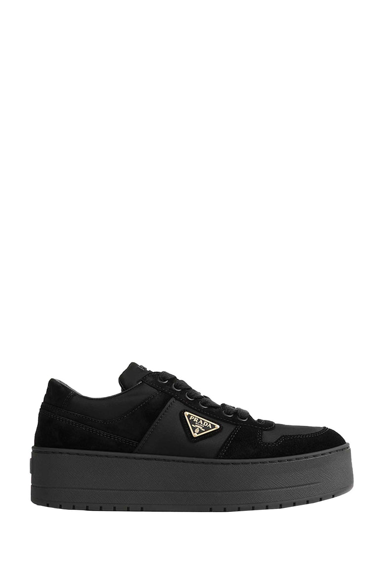 PRADA Downtown Bold Re-Nylon and Suede Sneakers woman