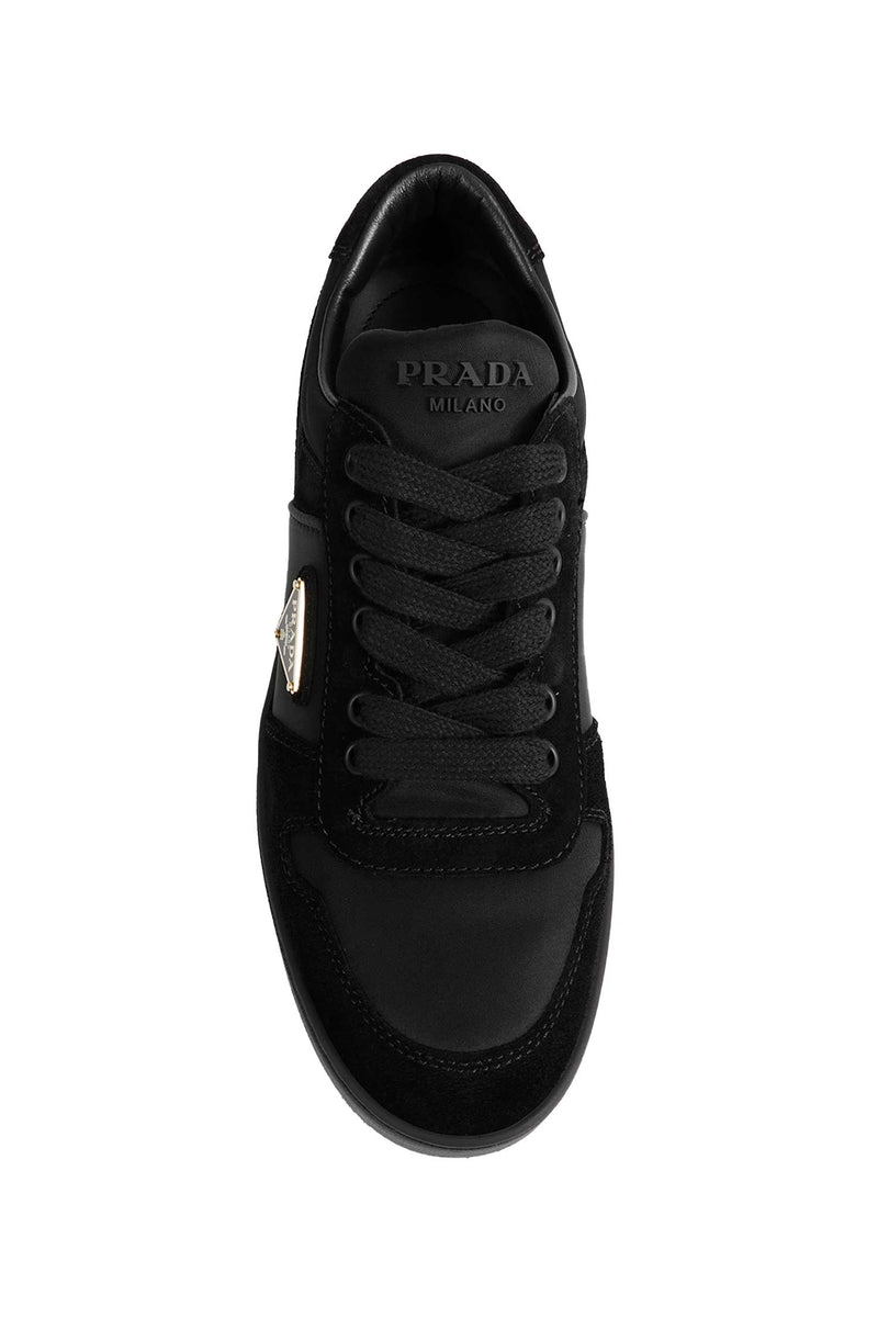 PRADA Downtown Bold Re-Nylon and Suede Sneakers woman