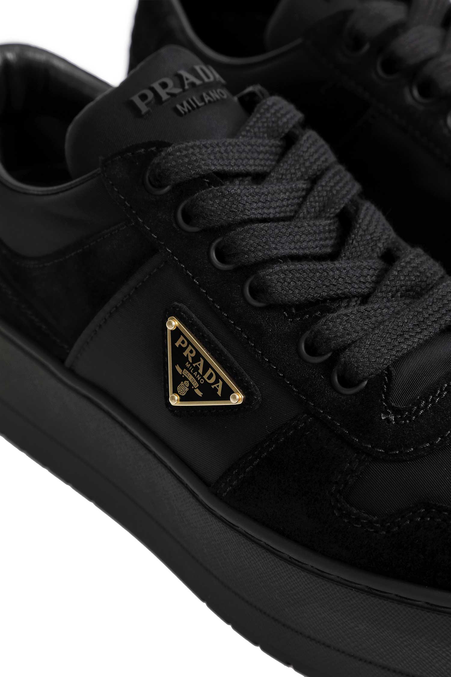 Downtown Bold Re-Nylon and Suede Sneakers