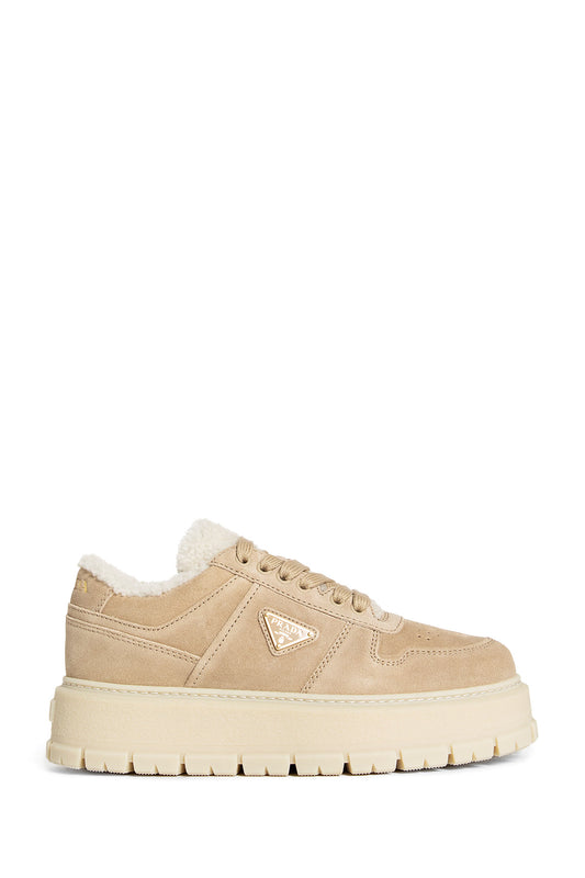 PRADA WOMAN BEIGE SNEAKERS