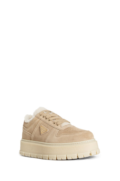 PRADA WOMAN BEIGE SNEAKERS