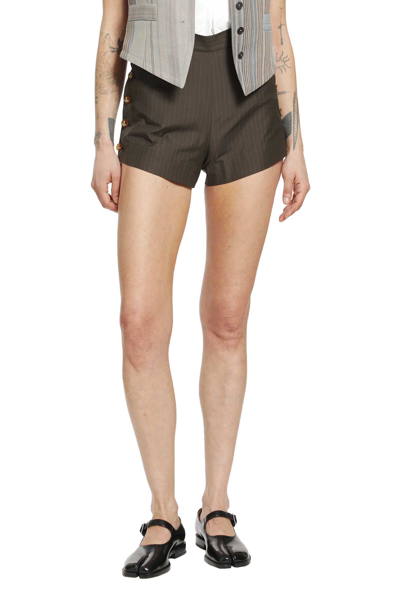 Elle Button Shorts