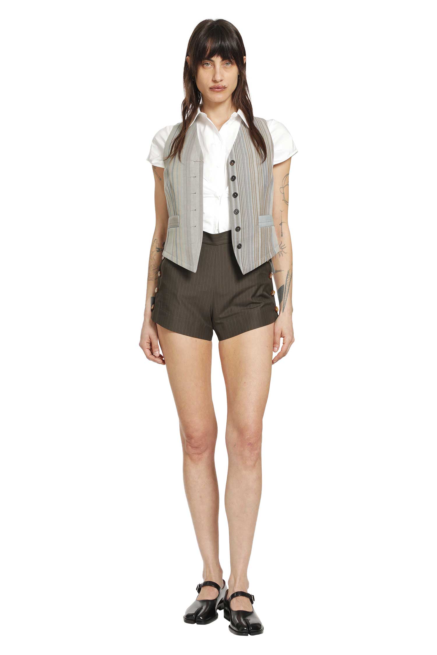 Elle Button Shorts