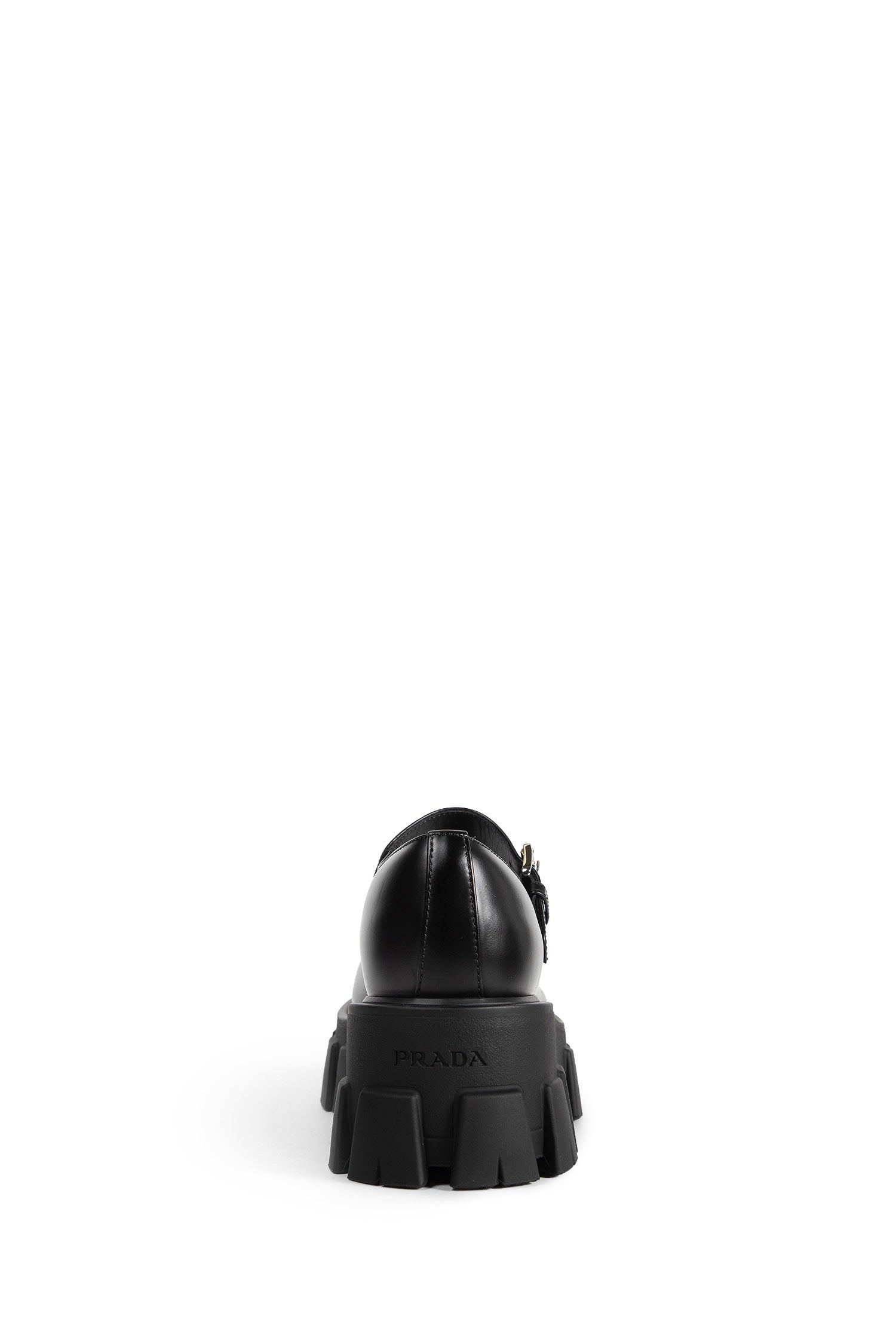 Brushed Leather Monolith Mary Janes