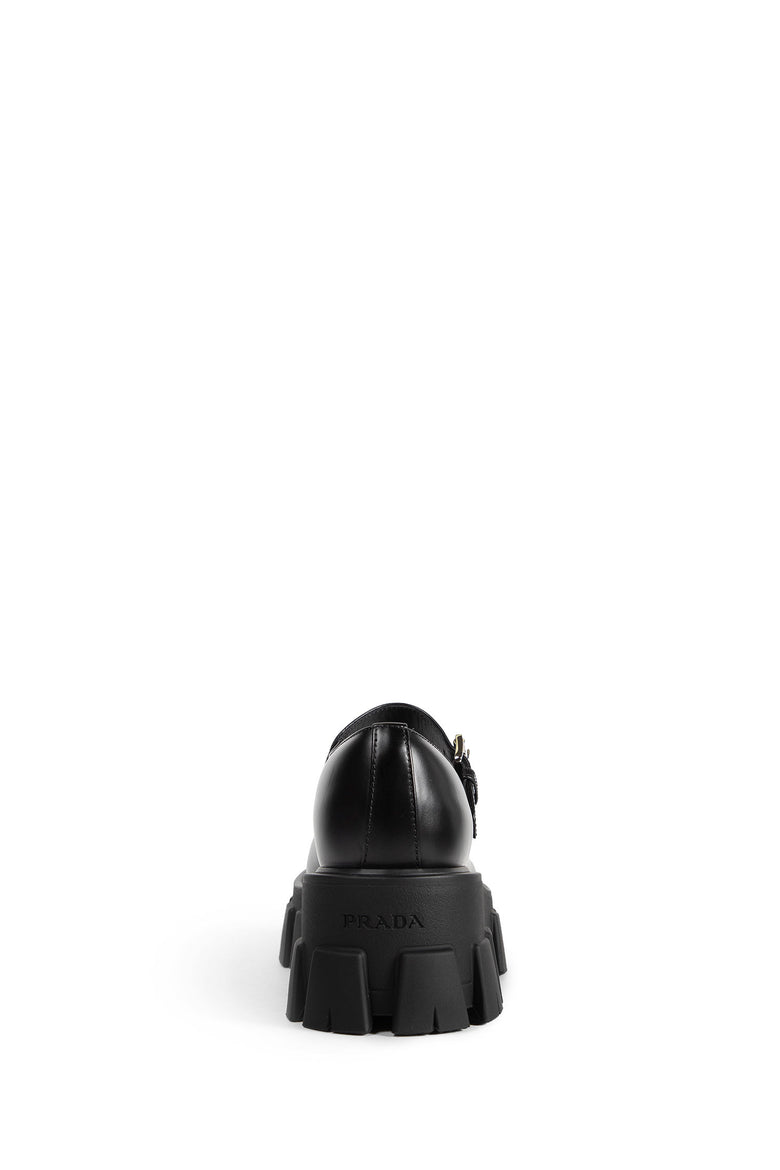 Brushed Leather Monolith Mary Janes