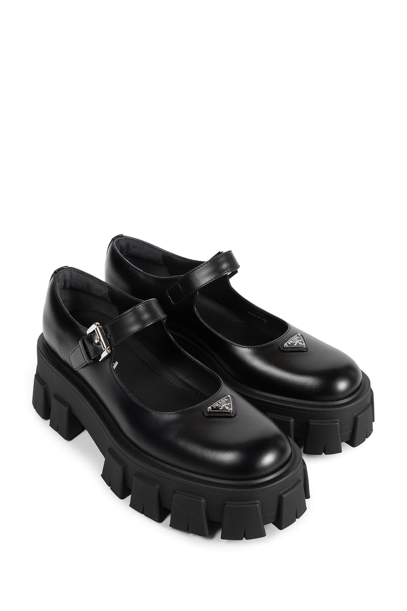 Brushed Leather Monolith Mary Janes - Antonioli.eu
