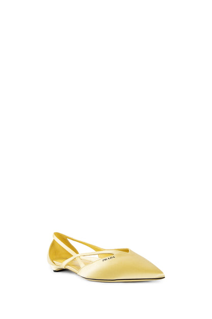 PRADA WOMAN YELLOW FLATS