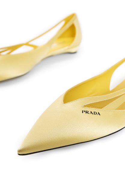 PRADA WOMAN YELLOW FLATS