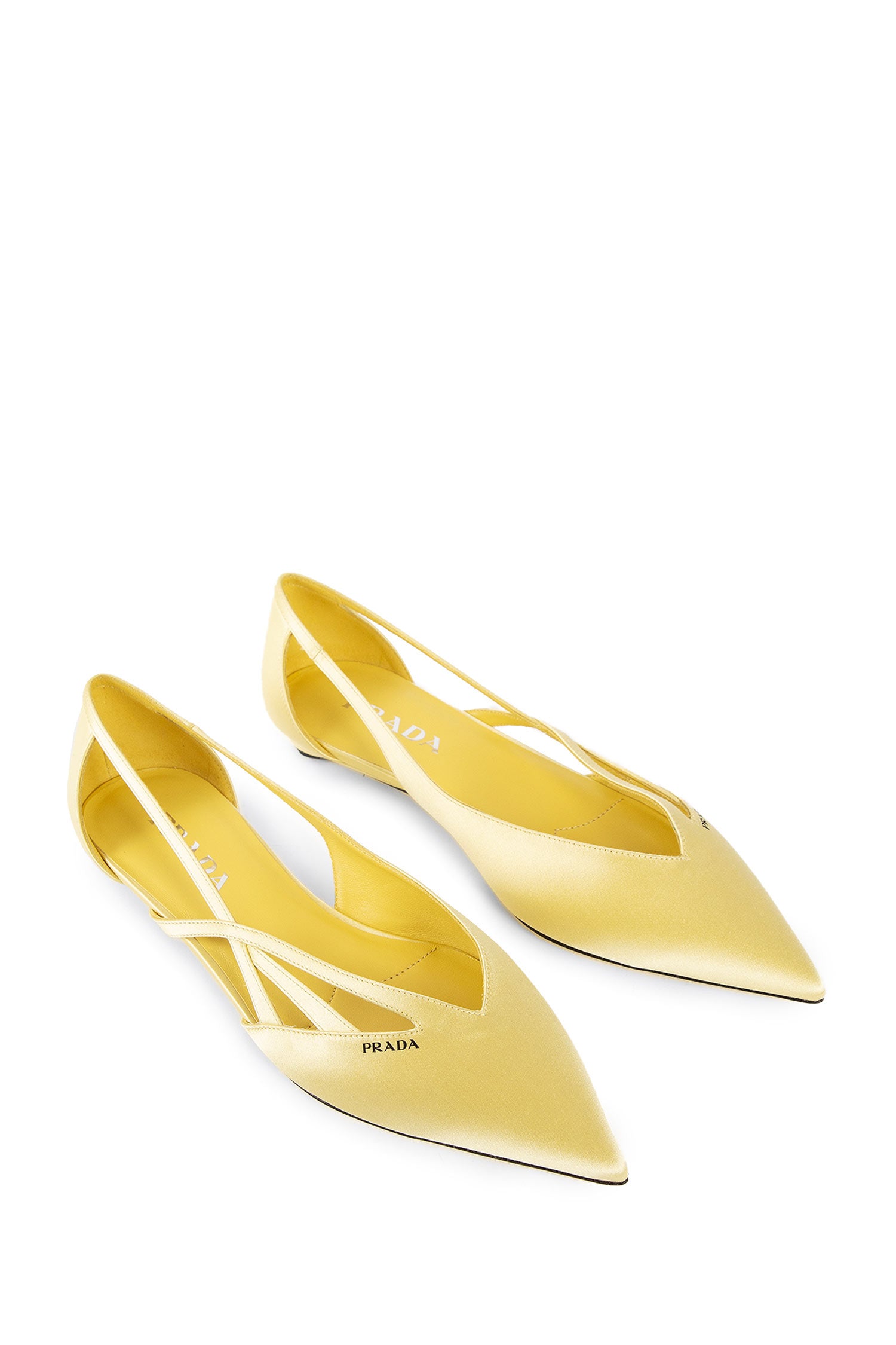 PRADA WOMAN YELLOW FLATS