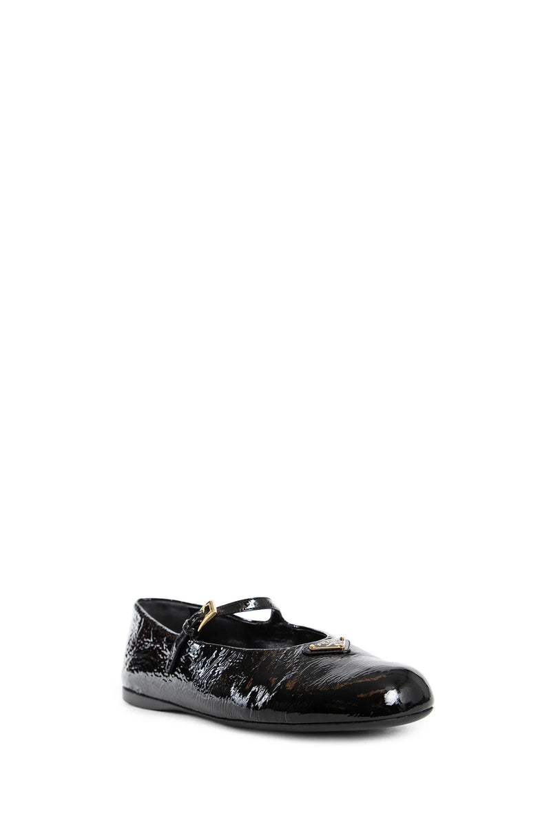 PRADA WOMAN BLACK FLATS - Antonioli.eu
