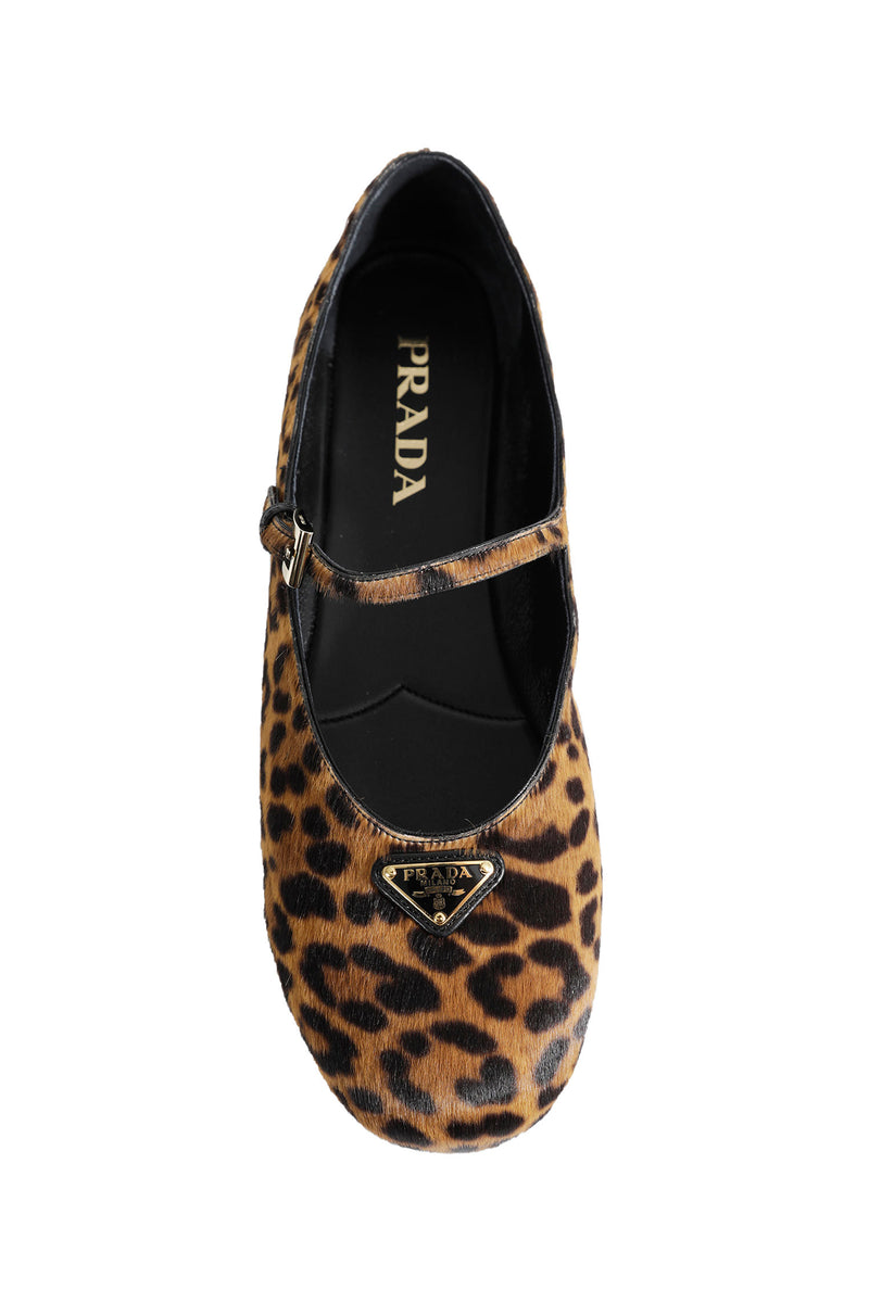 PRADA Leopard Print Ballerinas woman