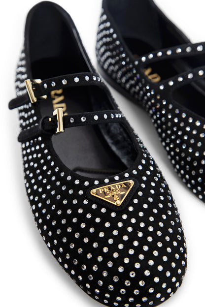 PRADA WOMAN BLACK FLATS