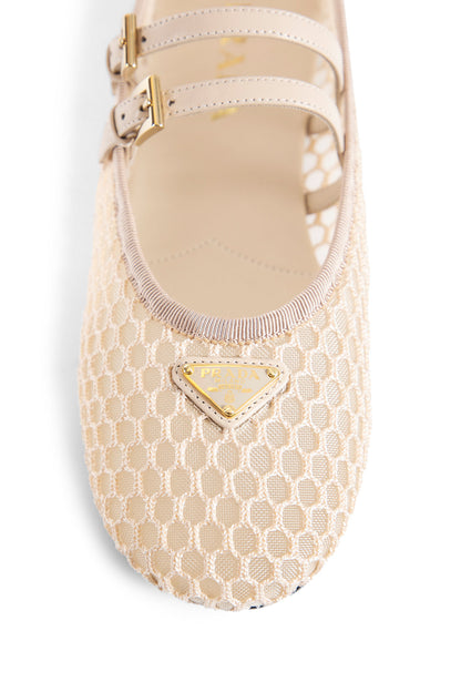 PRADA WOMAN BEIGE FLATS