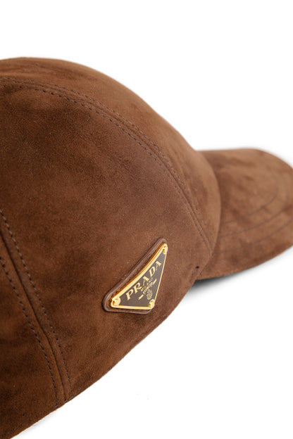 PRADA WOMAN BROWN HATS