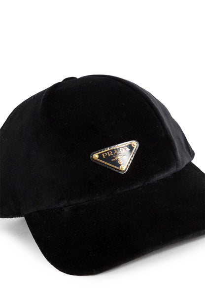 PRADA WOMAN BLACK HATS