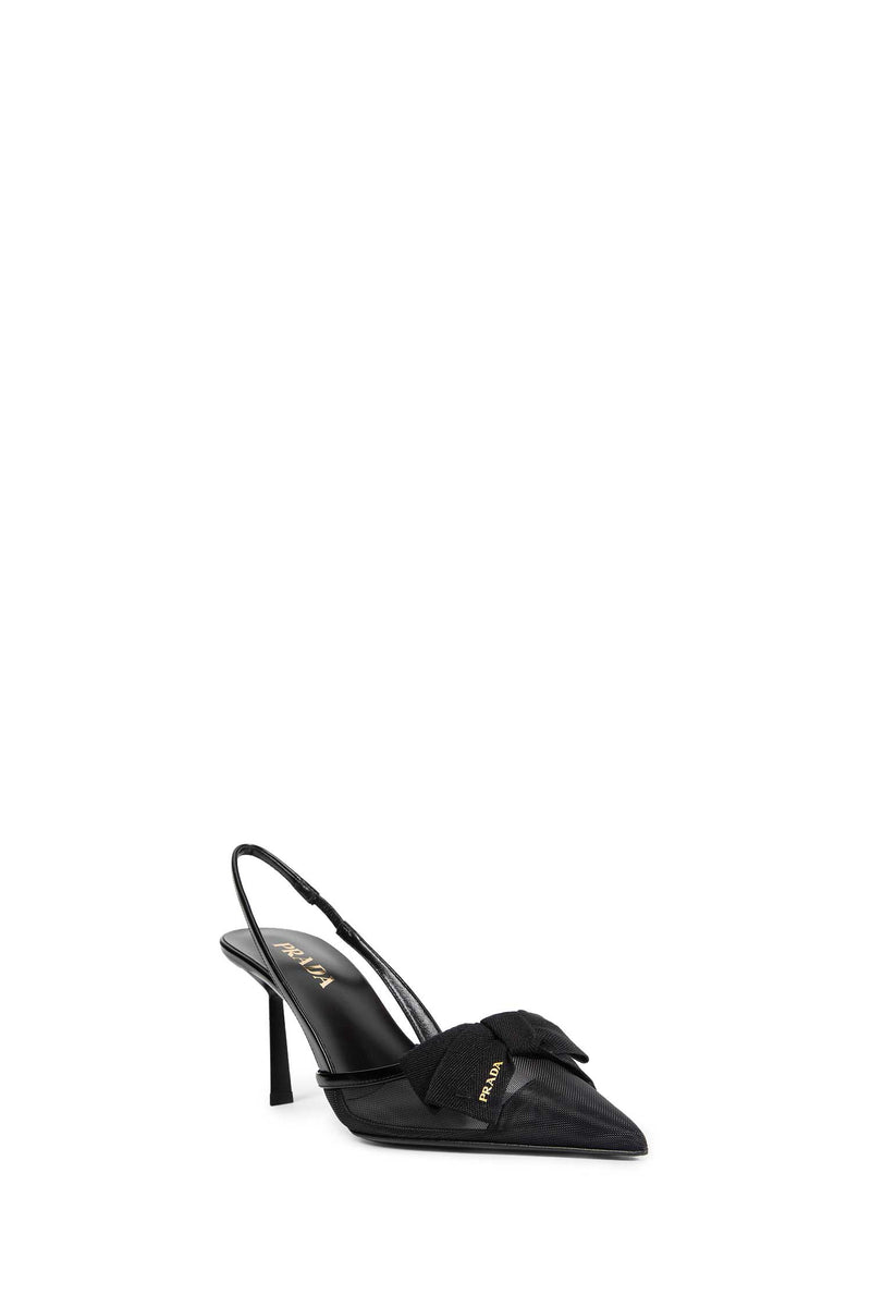 Mesh Slingback Pumps