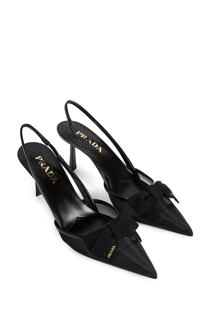 Mesh Slingback Pumps