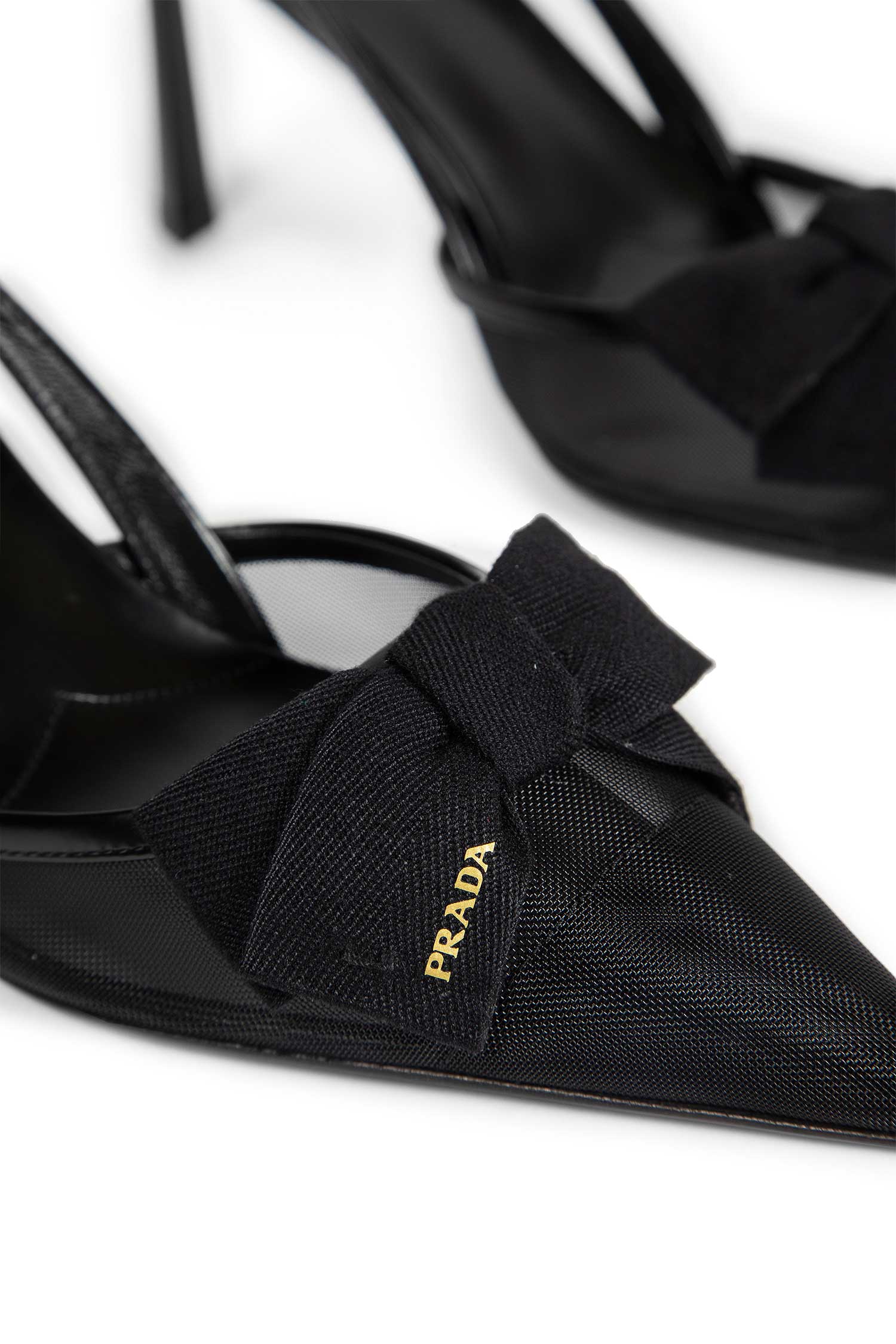 Mesh Slingback Pumps