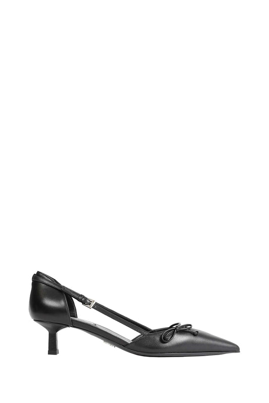 Open-side Leather Pumps