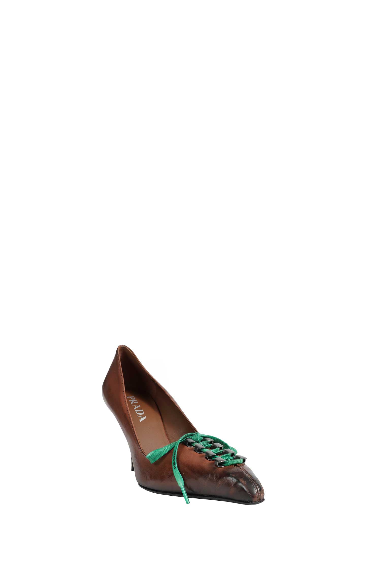 Antiqued Leather Pumps