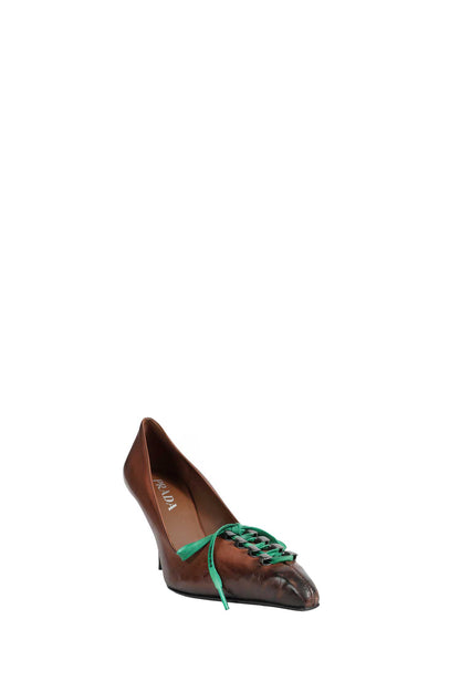 Antiqued Leather Pumps