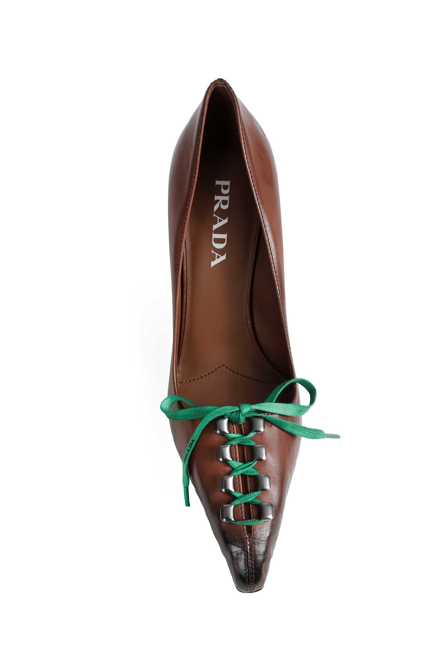 Antiqued Leather Pumps